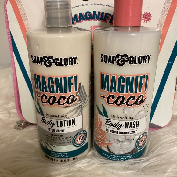 Brand New Soap & Glory FEEL MAGNIFICOCO Gift Set (Body Scrub, Lotion, & Wash) - Picture 5 of 9